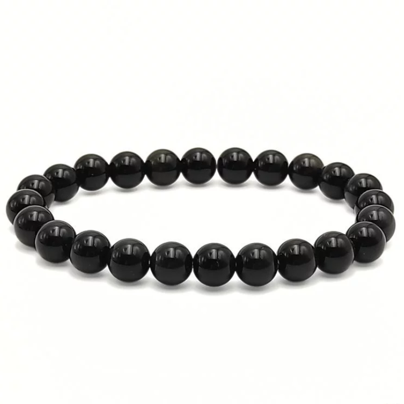 Black Obsidian Protection & Wealth Bracelet