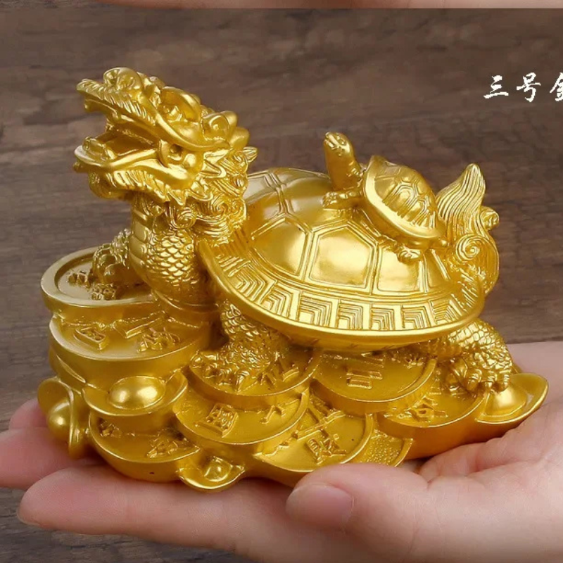 Golden Dragon Turtle of Wealth & Longevity