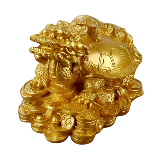 Golden Dragon Turtle of Wealth & Longevity